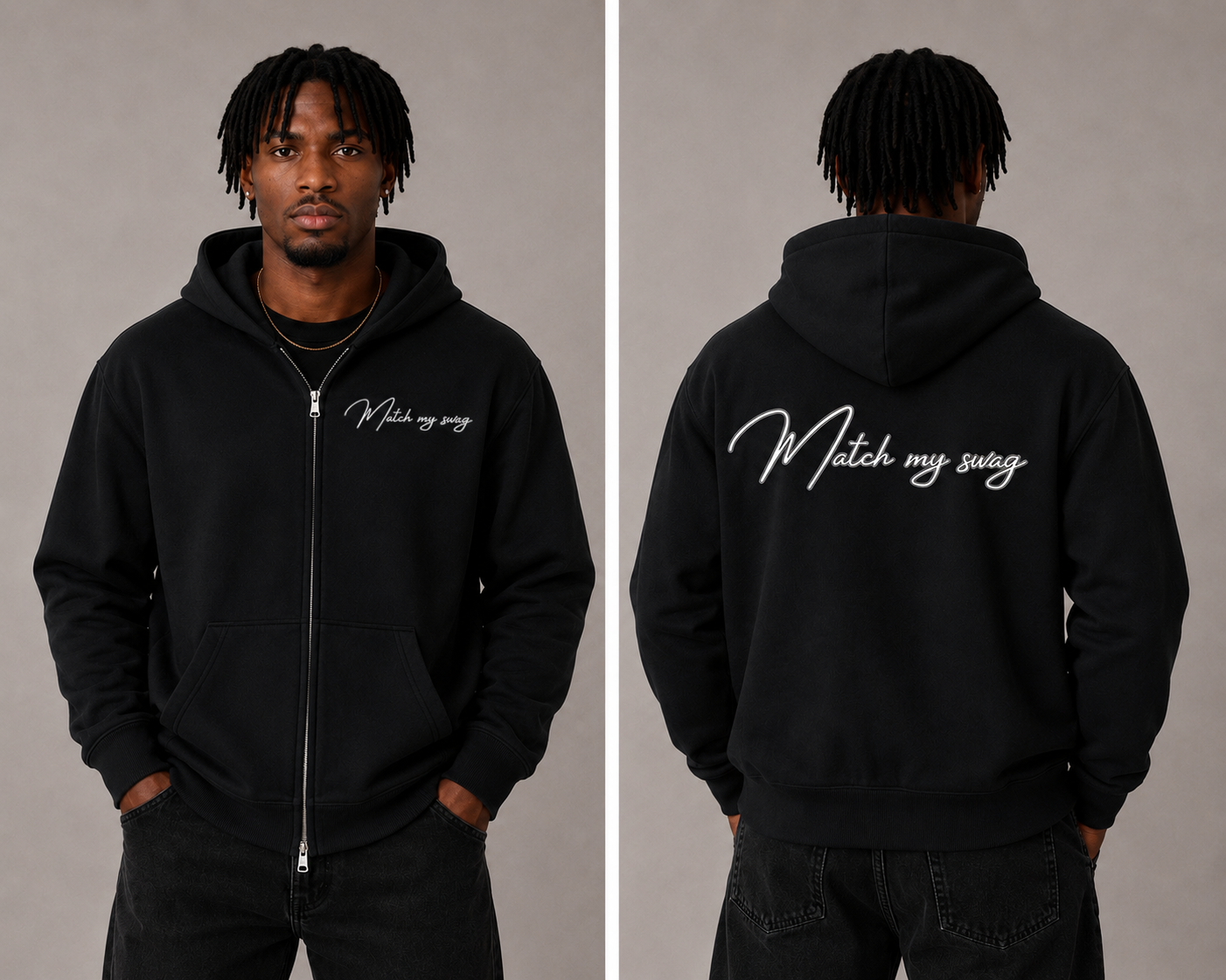 MATCH MY SWAG Essential Logo Hoodie