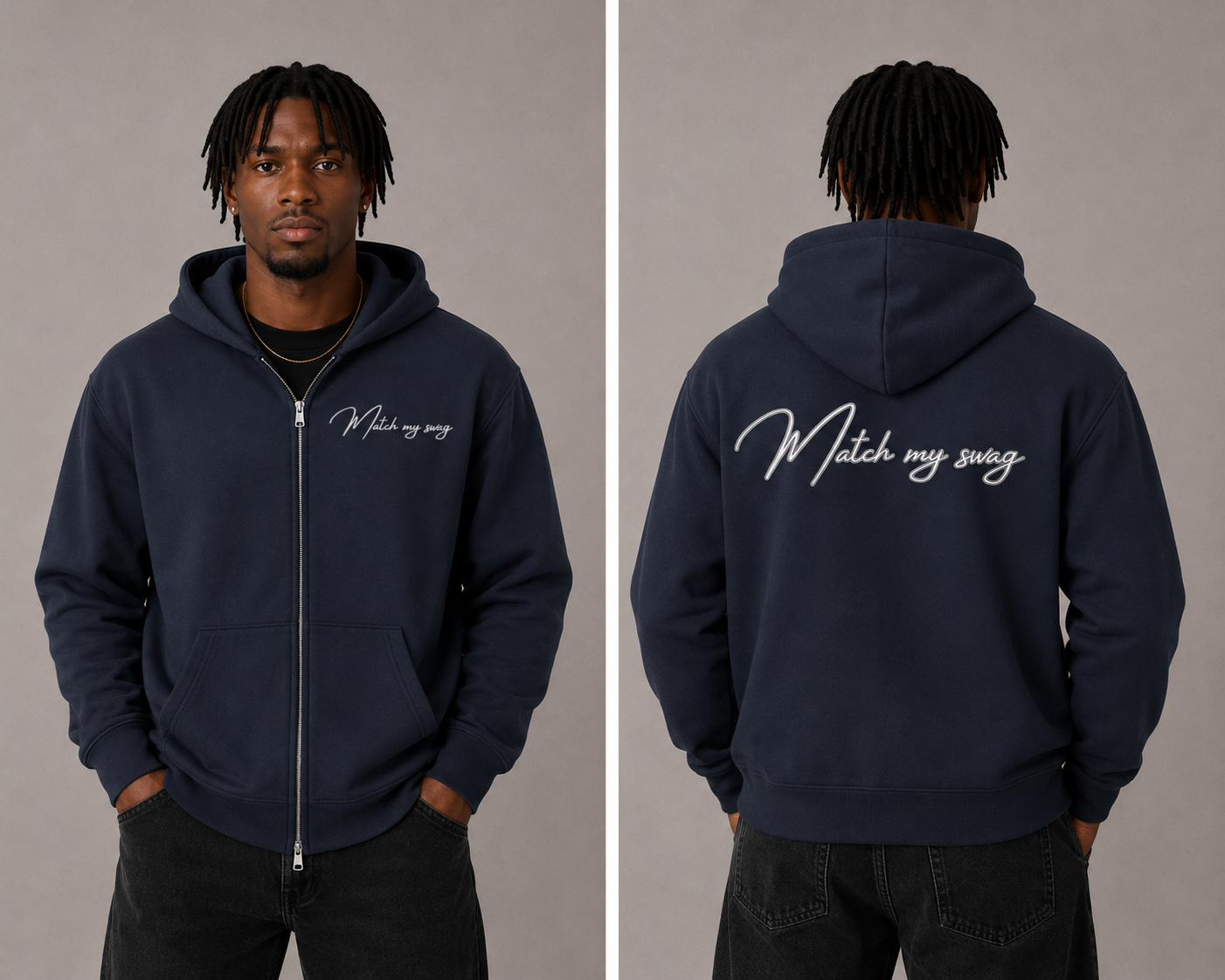 MATCH MY SWAG Essential Logo Hoodie