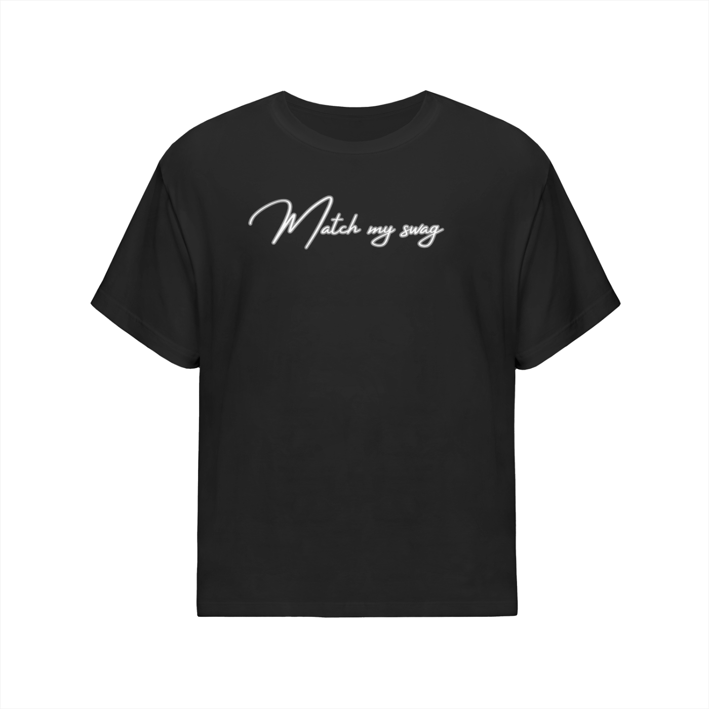 MATCH MY SWAG SIGNATURE LOGO Streetwear Oversized Cotton T-Shirt