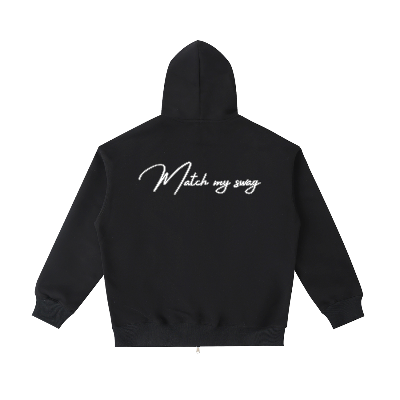 MATCH MY SWAG Essential Heavyweight Pocket Logo Hoodie