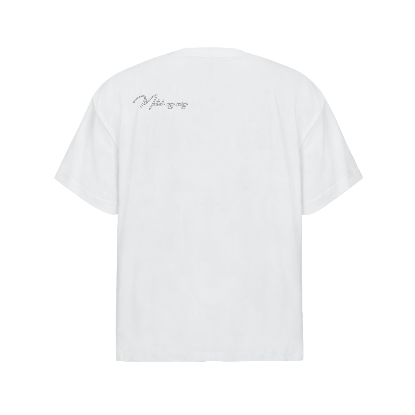 MATCH MY SWAG SIGNATURE LOGO Streetwear Oversized Cotton T-Shirt