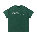 MATCH MY SWAG Mineral Wash Waffle Knit Logo T-Shirt