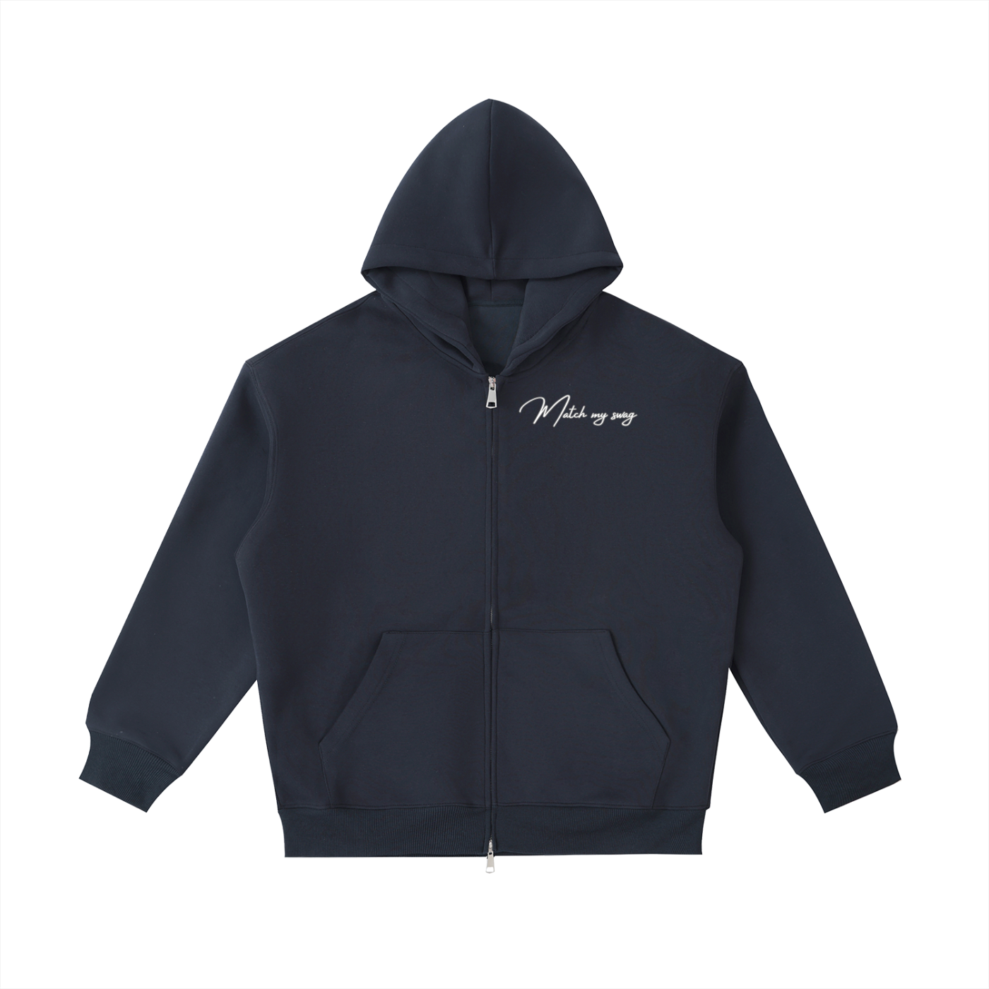 MATCH MY SWAG Essential Heavyweight Pocket Logo Hoodie