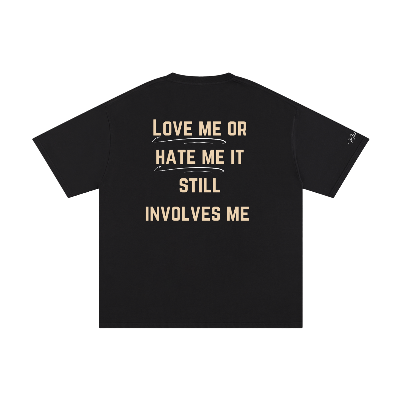 LOVE & HATE Unisex Pure Cotton T-Shirt