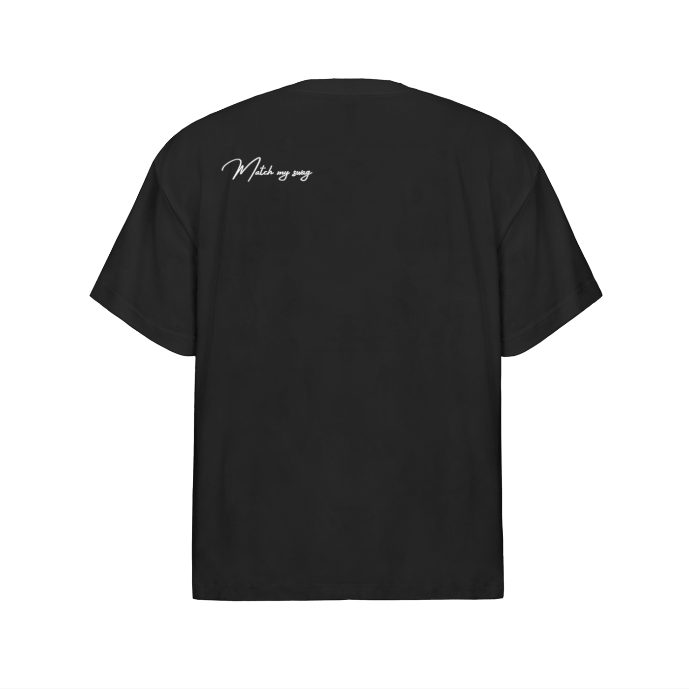 MATCH MY SWAG SIGNATURE LOGO Streetwear Oversized Cotton T-Shirt