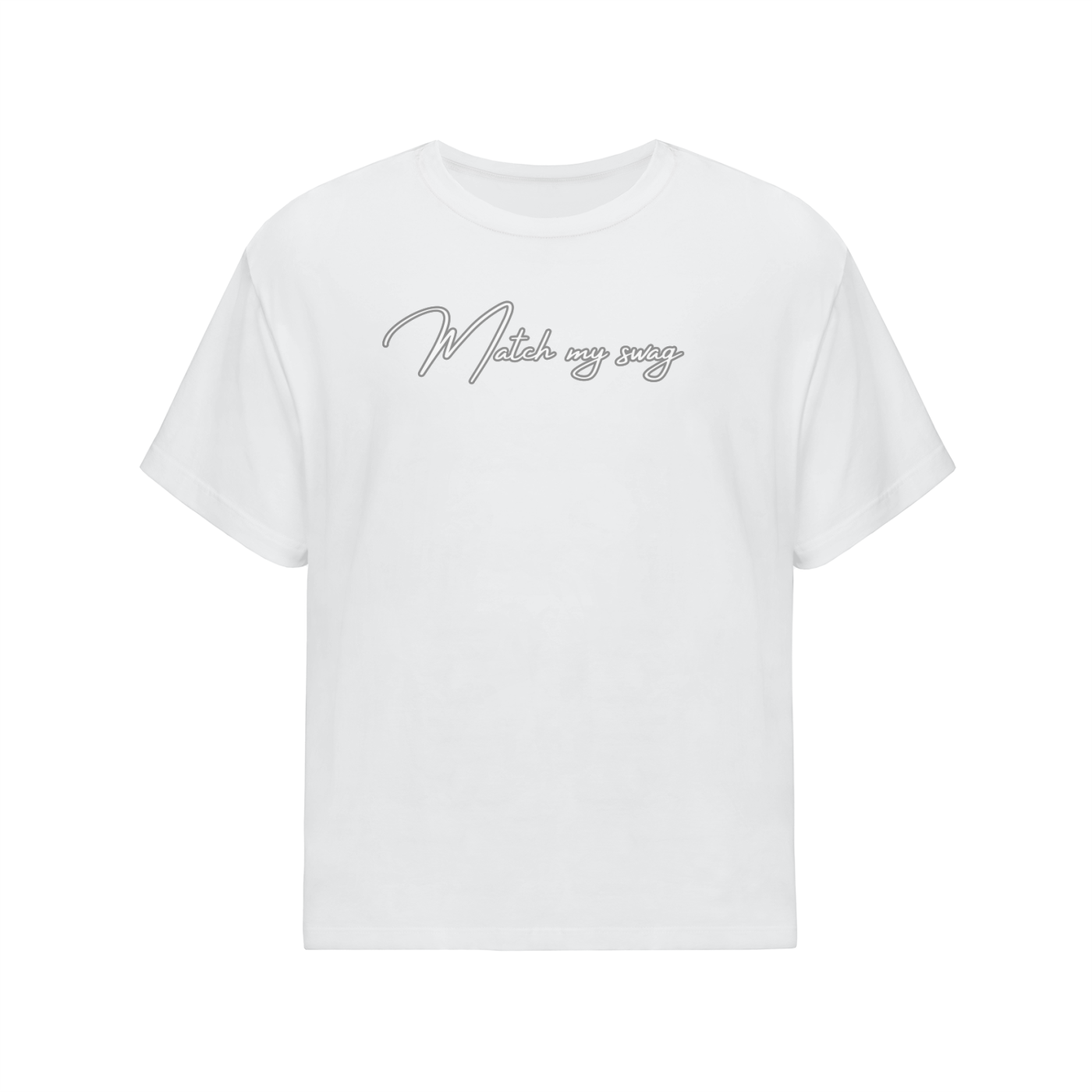 MATCH MY SWAG SIGNATURE LOGO Streetwear Oversized Cotton T-Shirt