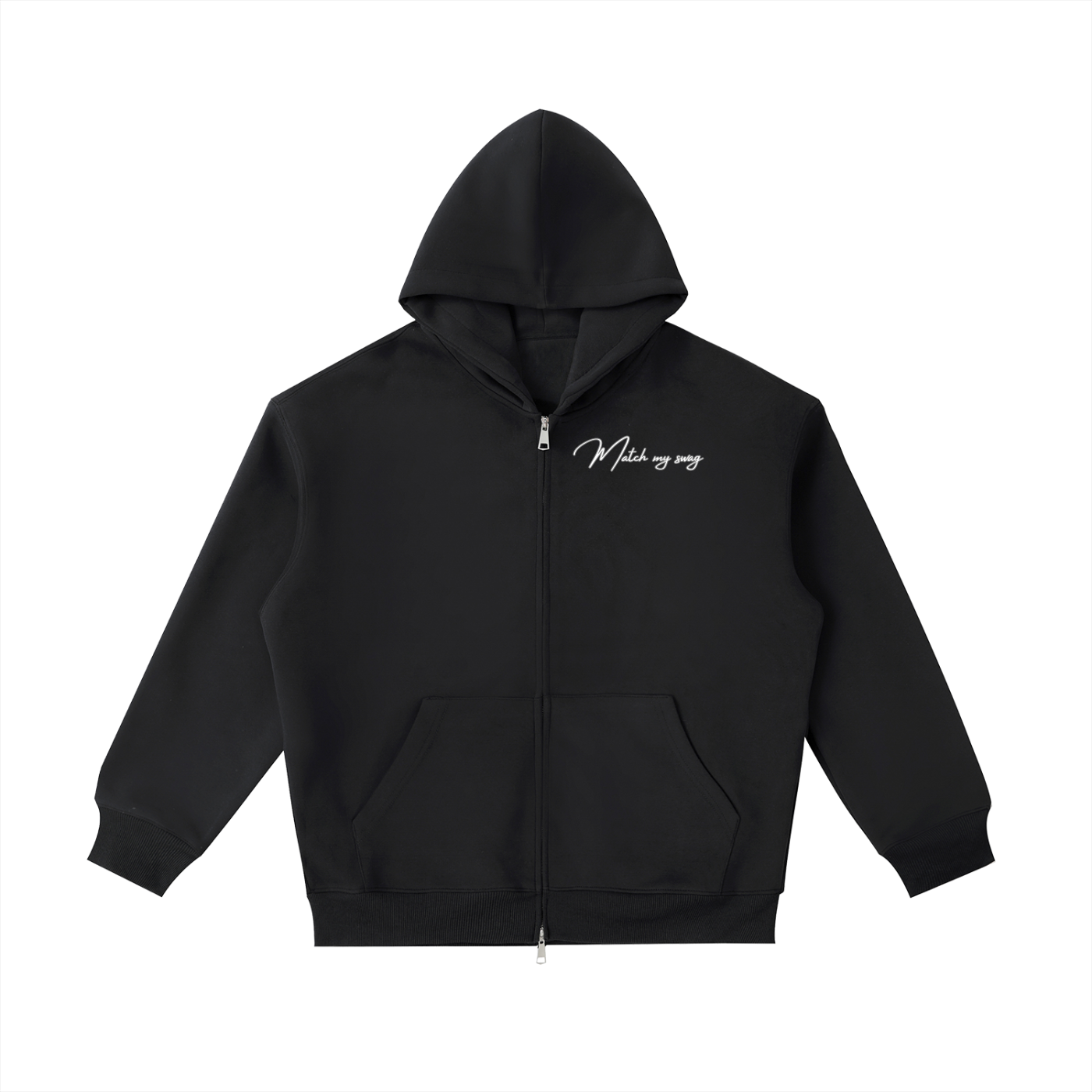 MATCH MY SWAG Essential Heavyweight Pocket Logo Hoodie