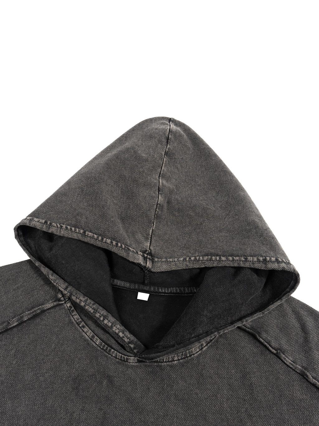 THE GRIN REAPER Snow Washed Boxy Hooded Tank Top
