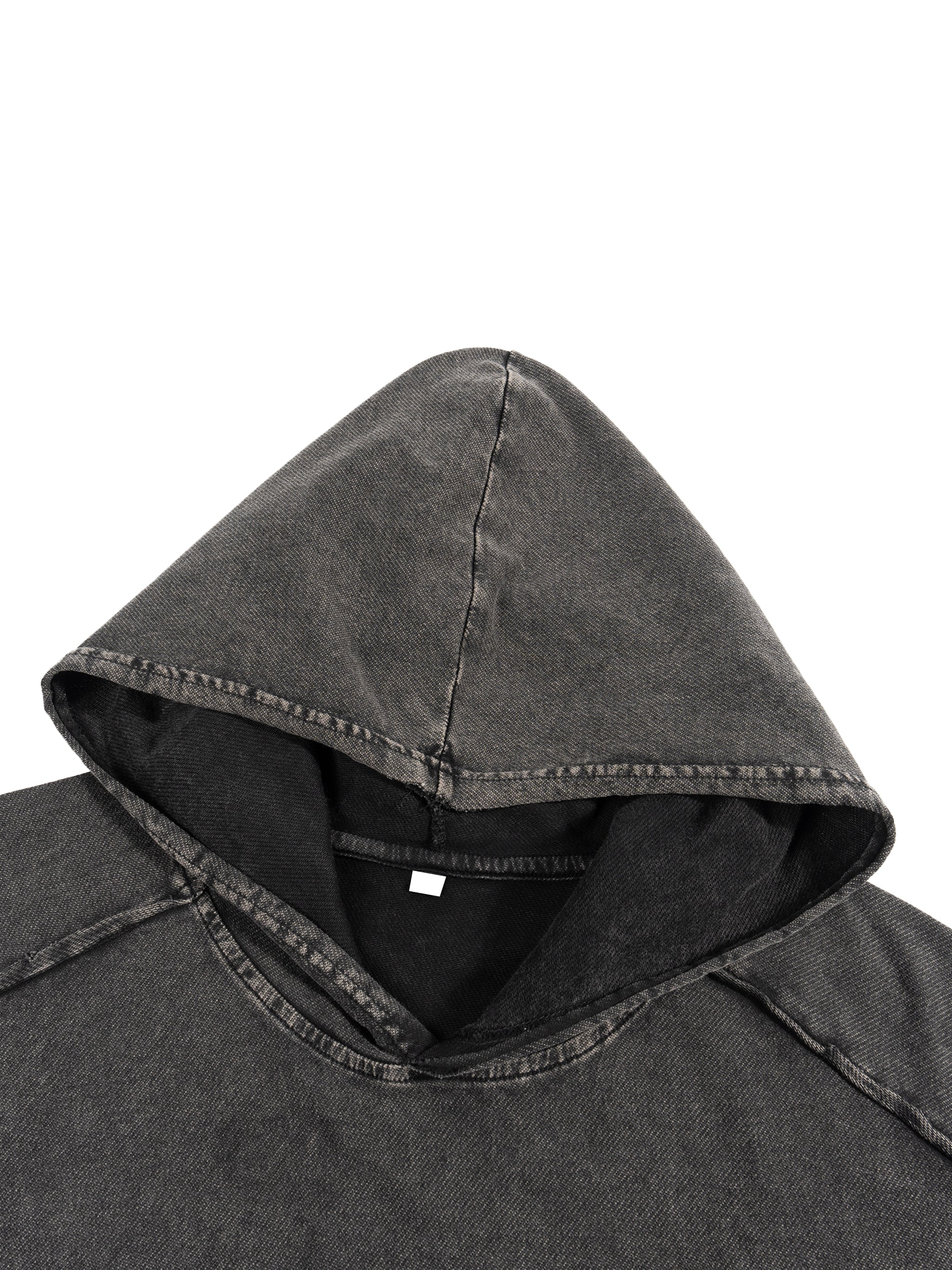 THE GRIN REAPER Snow Washed Boxy Hooded Tank Top