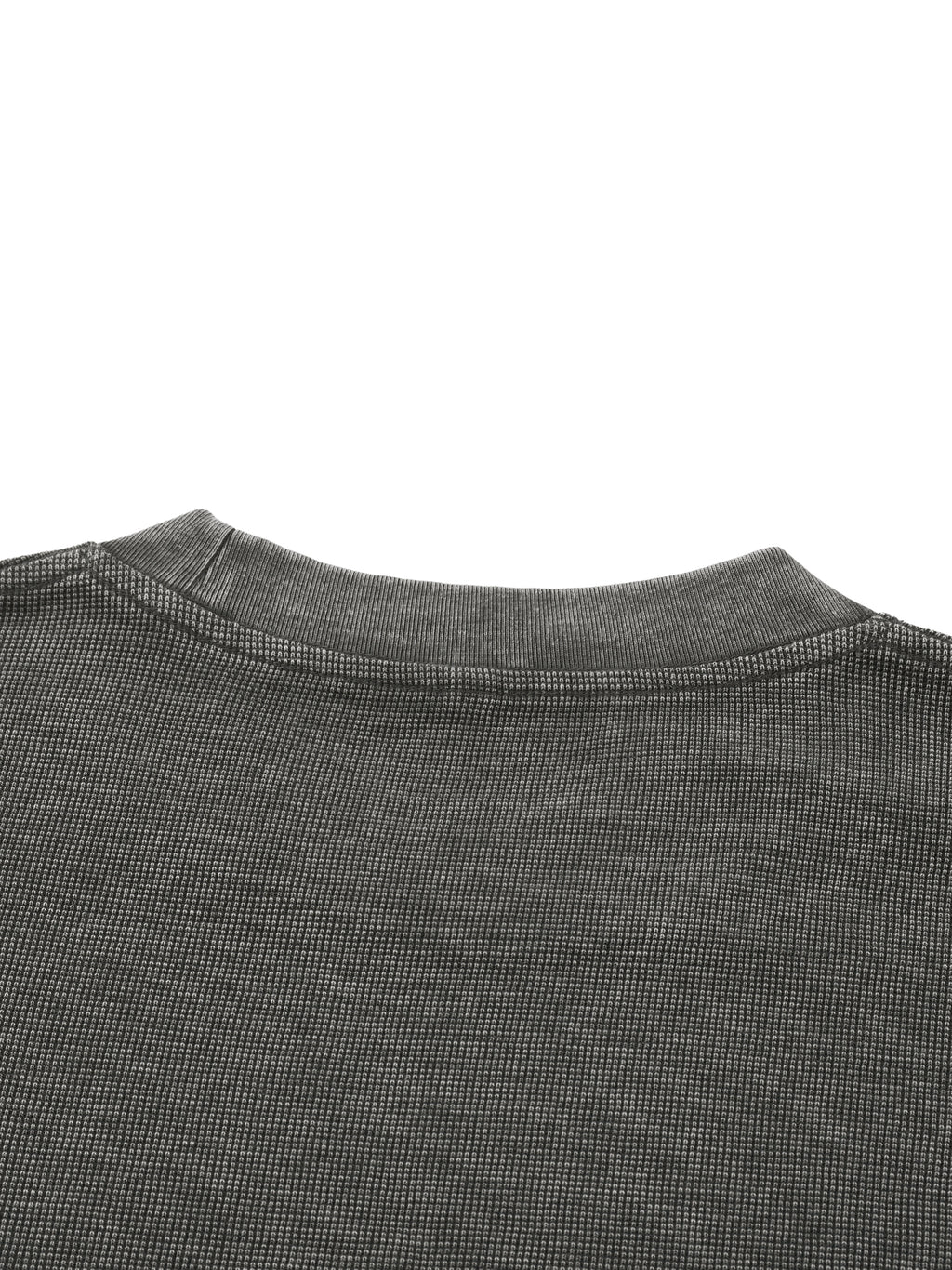 MATCH MY SWAG Mineral Wash Waffle Knit Logo T-Shirt